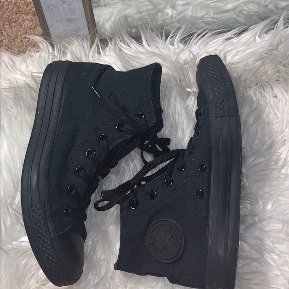 All Black converse